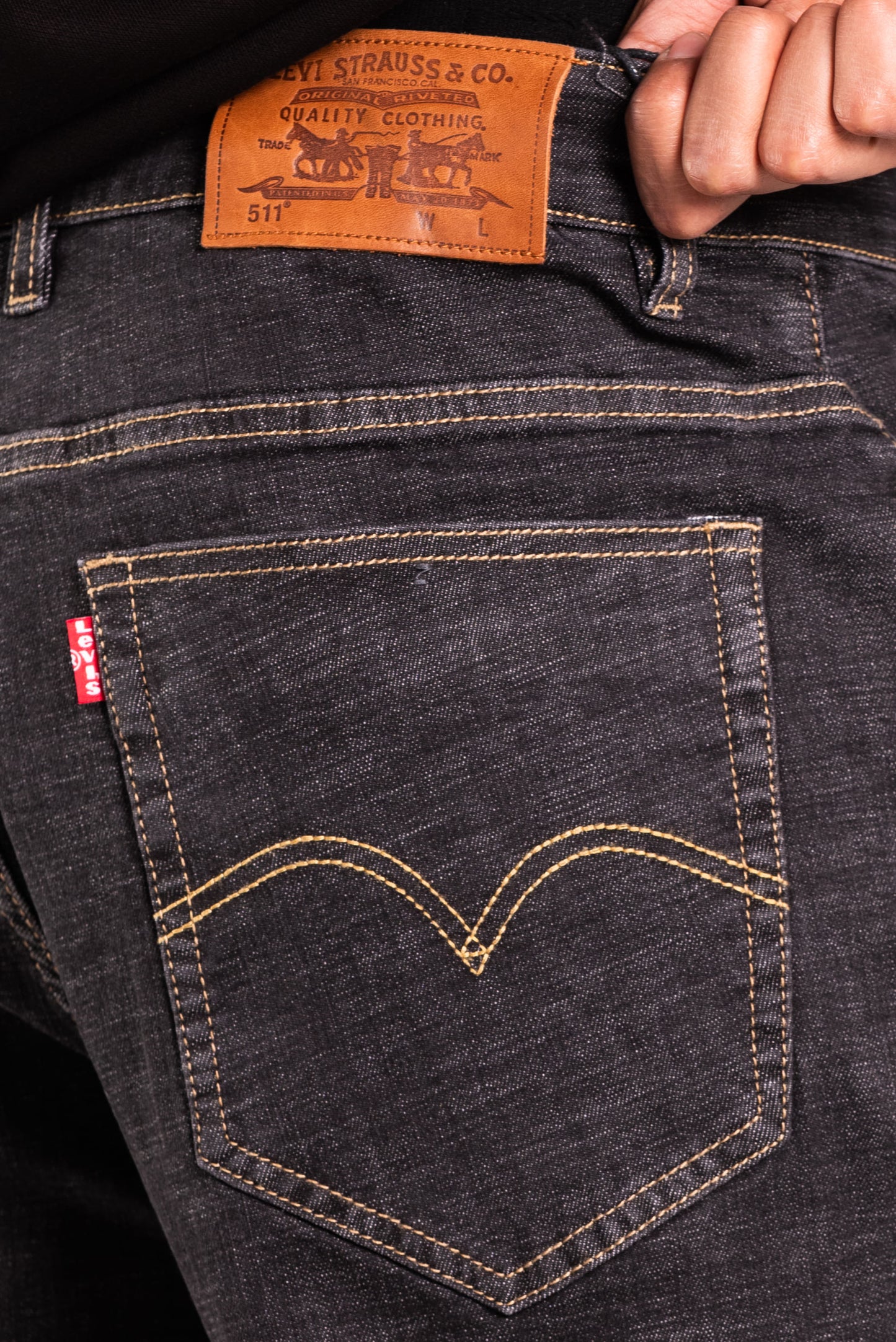 Straight Fit Jeans – Charcoal