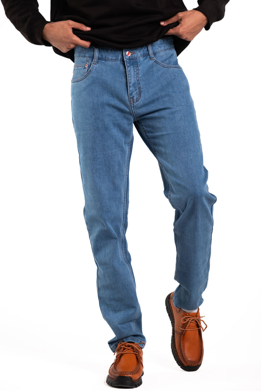 Straight Fit Jeans – Light Blue