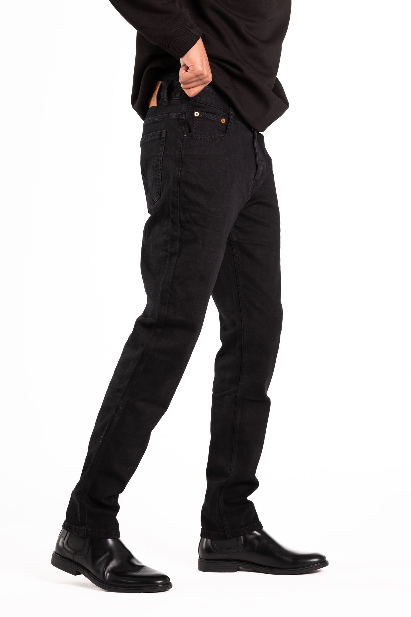 Straight Fit Jeans – Black