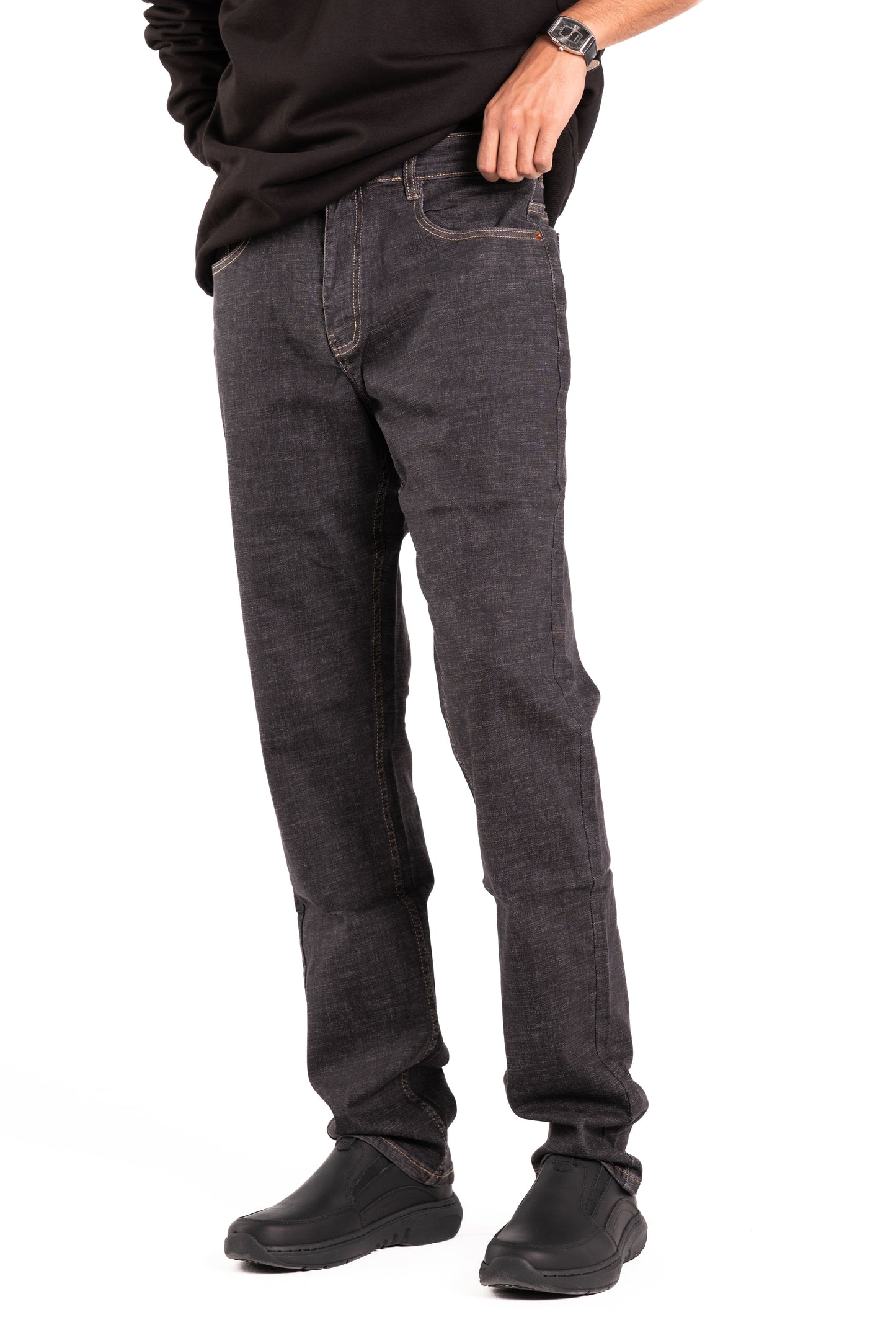 Straight Fit Jeans – Charcoal