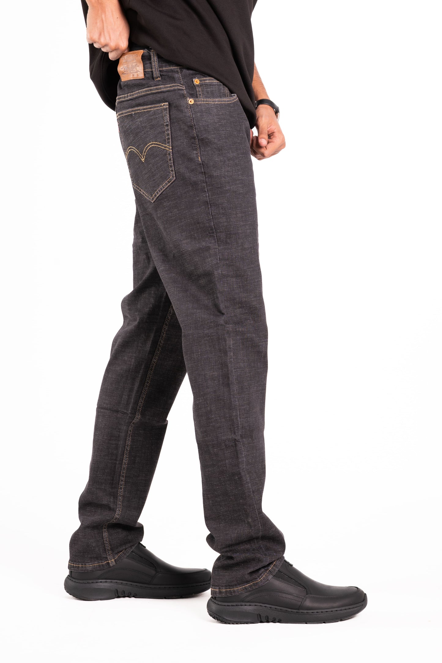 Straight Fit Jeans – Charcoal