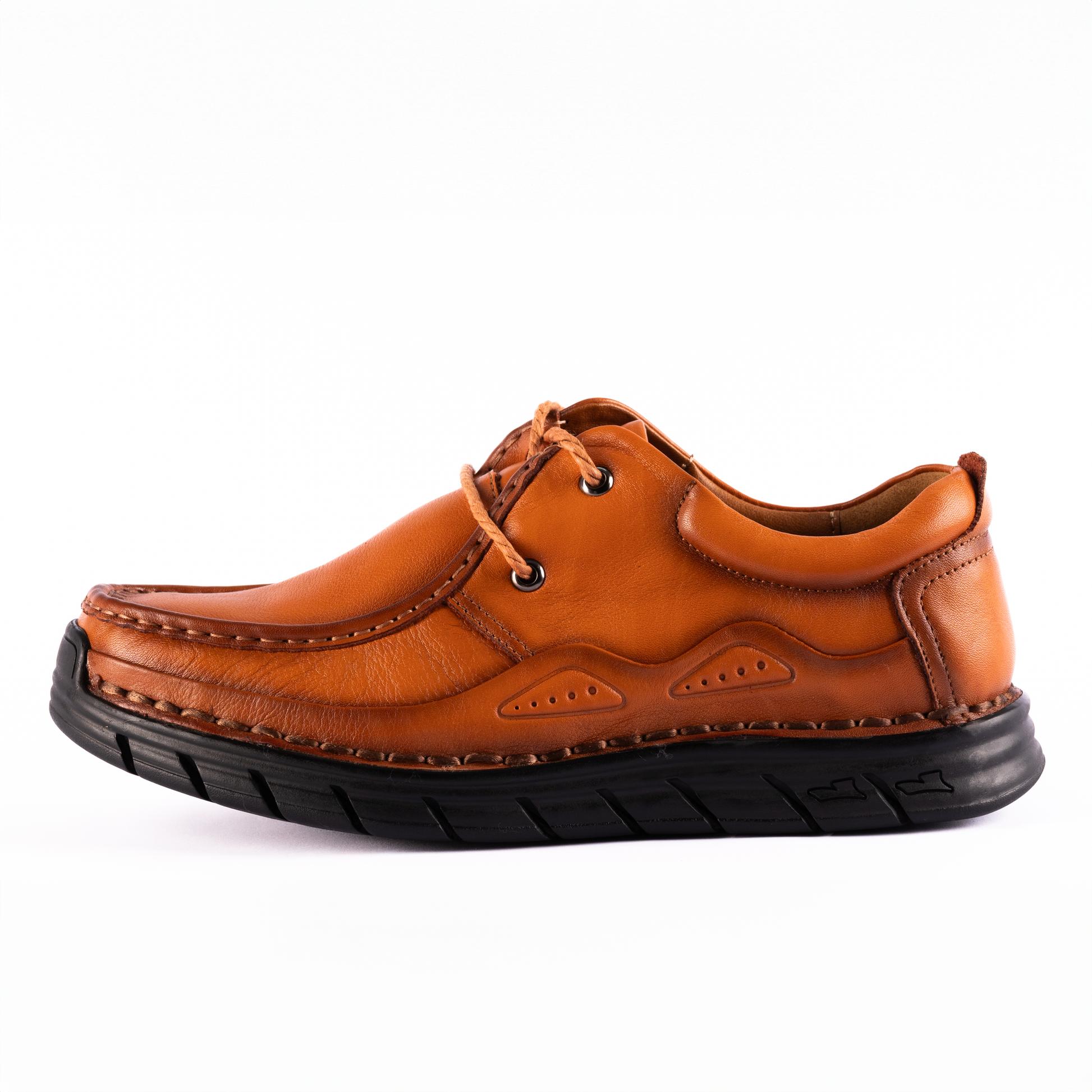 tan casual dress shoes Giovanni Spring Tan Leather Linen Dress Shoes Reed