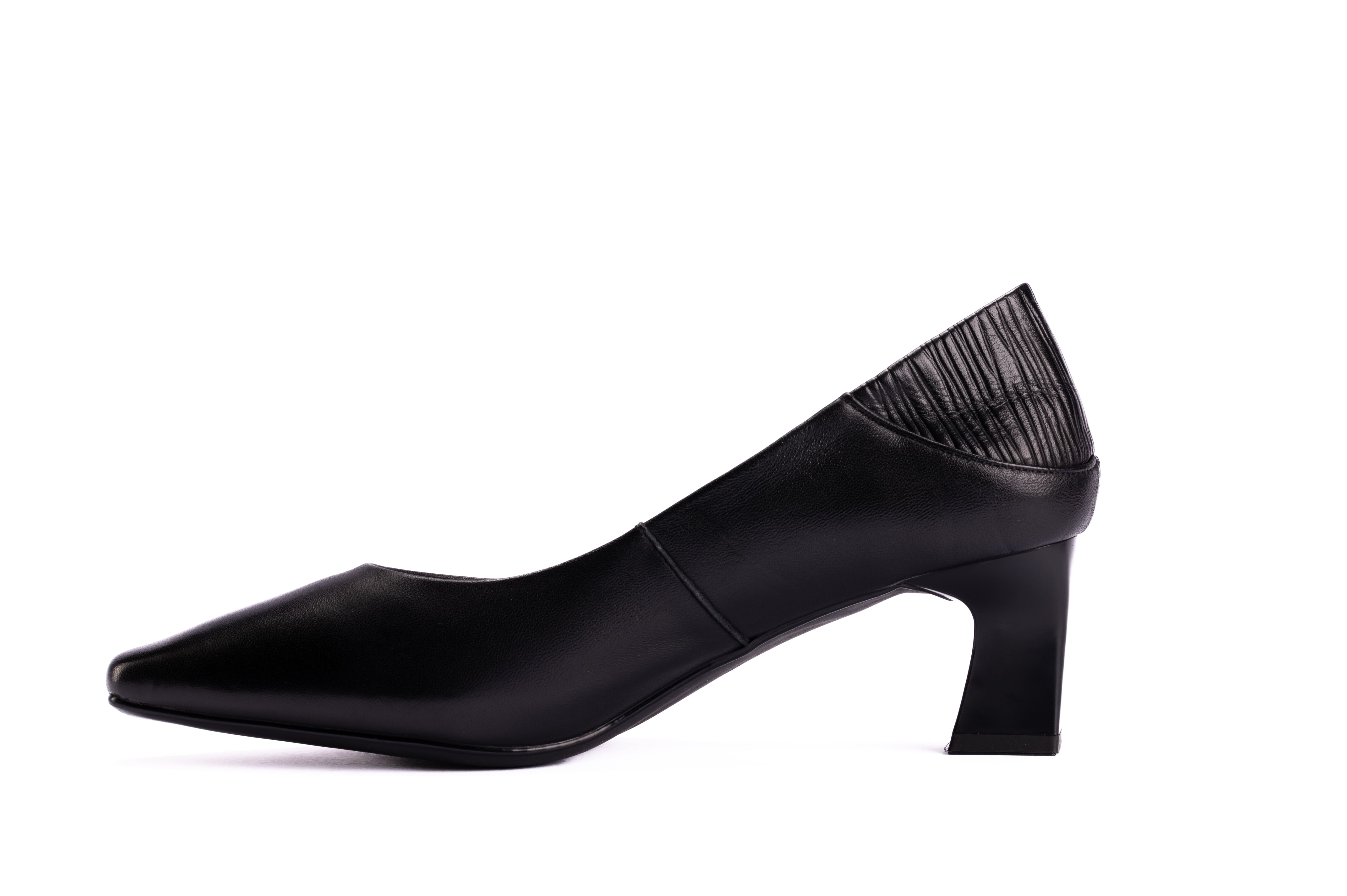 Aria – Black Women's Mid-Heel Leather Pumps | Dr. M Store